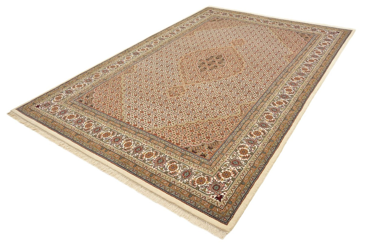 Alfombra oriental - Tabriz - 300 x 197 cm - beige oscuro
