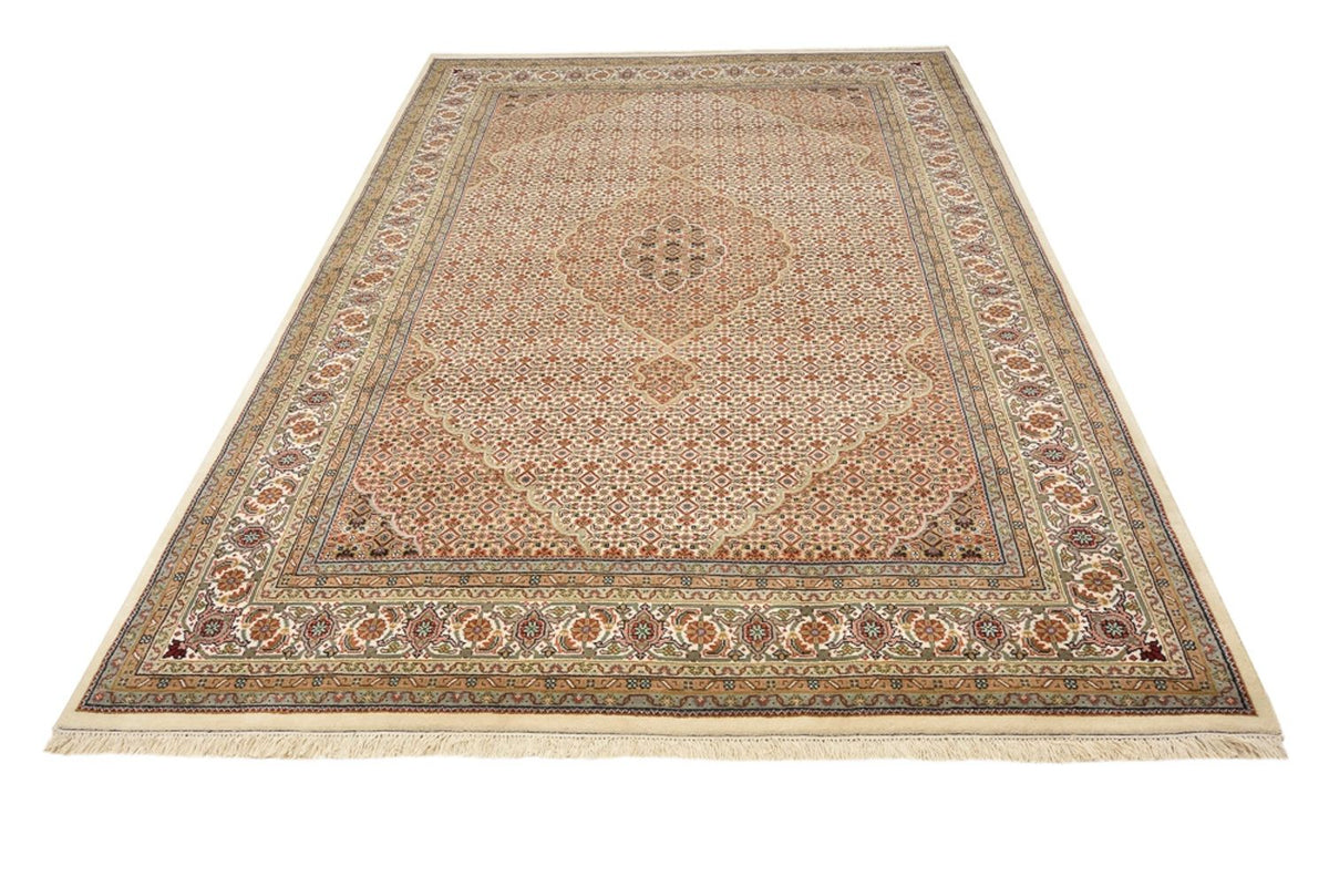 Alfombra oriental - Tabriz - 300 x 197 cm - beige oscuro