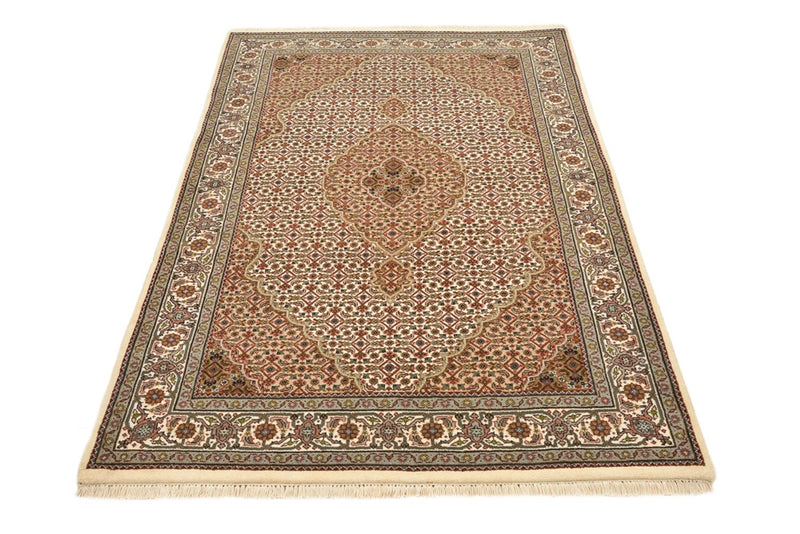 Alfombra oriental - Tabriz - 177 x 125 cm - beige oscuro