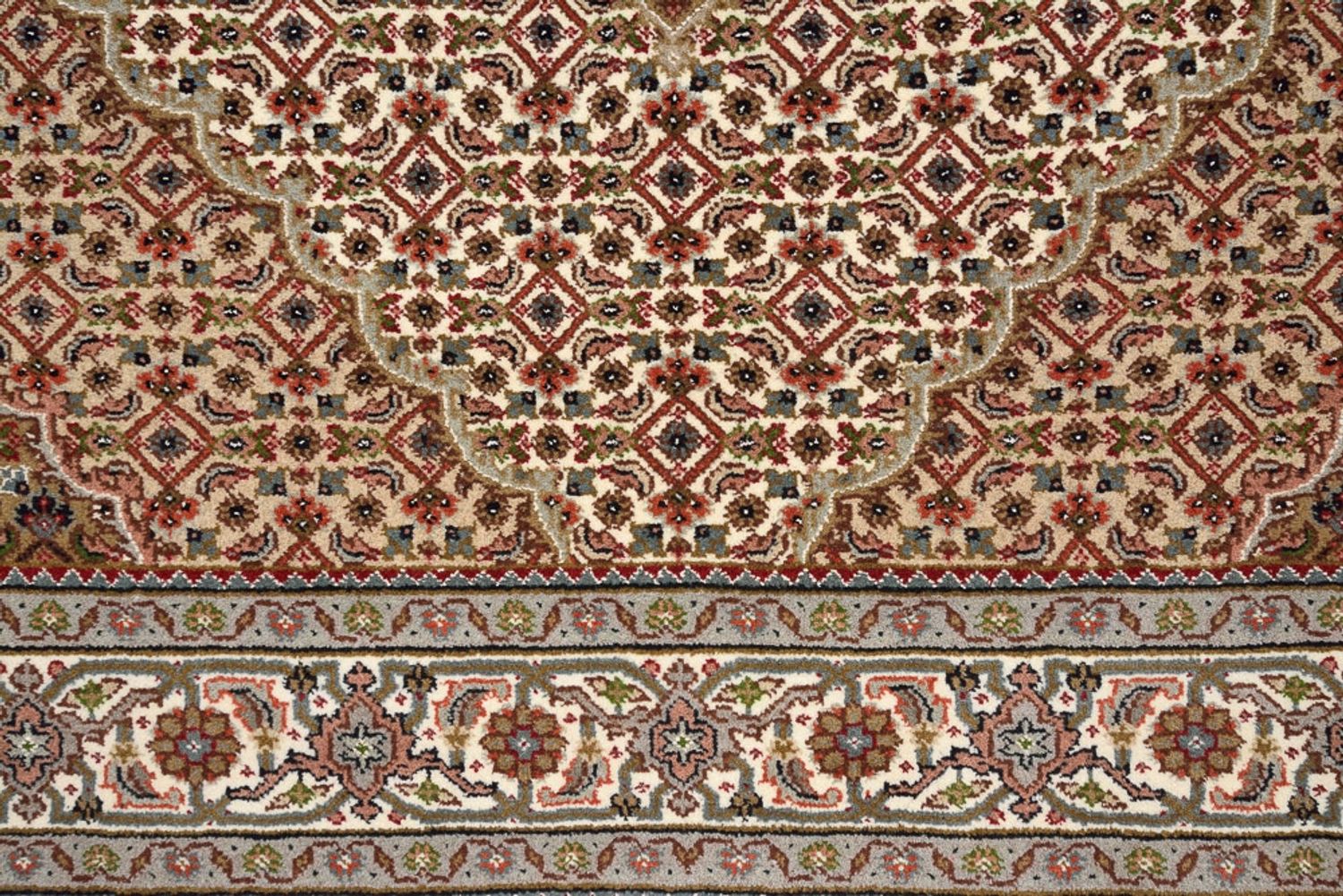 Alfombra oriental - Tabriz - 177 x 125 cm - beige oscuro