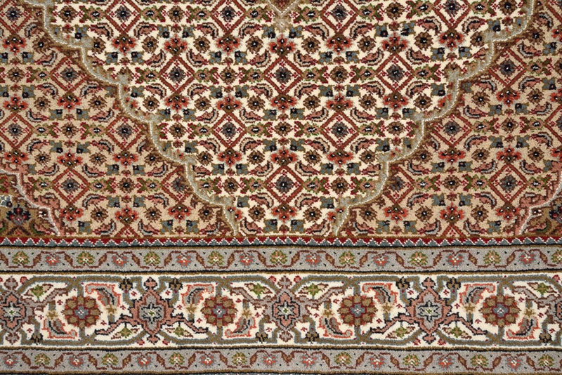 Alfombra oriental - Tabriz - 177 x 125 cm - beige oscuro