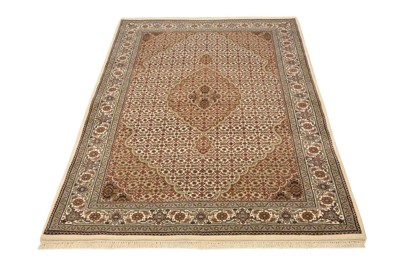Alfombra oriental - Tabriz - 177 x 125 cm - beige oscuro