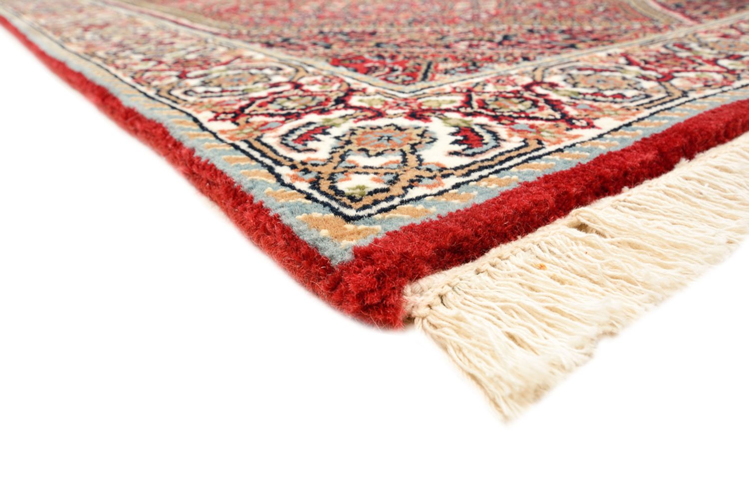 Alfombra de pasillo Alfombra persa - Bidjar - 246 x 79 cm - rojo burdeos