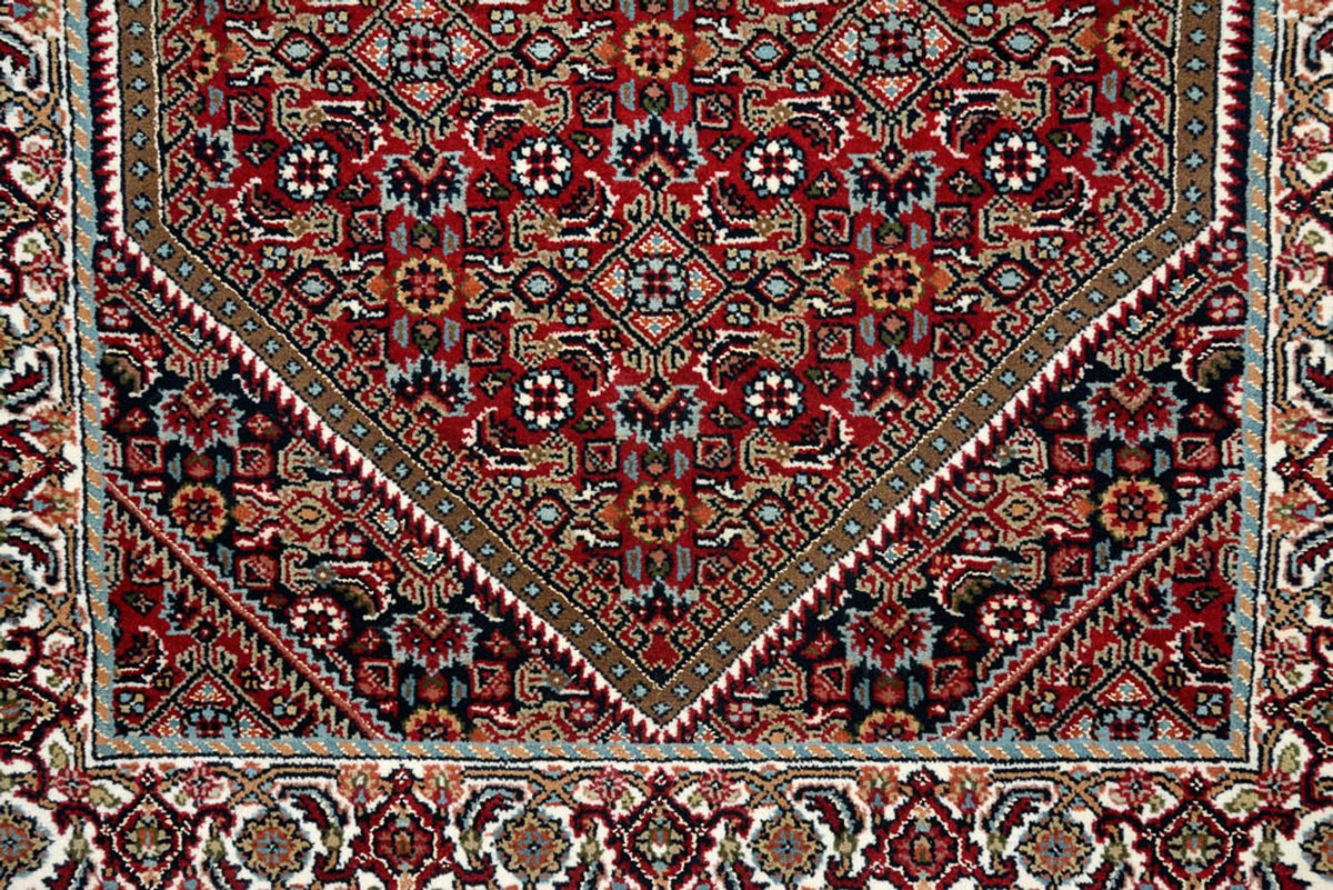 Alfombra de pasillo Alfombra persa - Bidjar - 246 x 79 cm - rojo burdeos