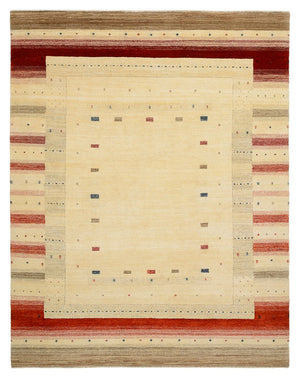 Alfombra Gabbeh - Loribaft Indus - 248 x 195 cm - beige claro