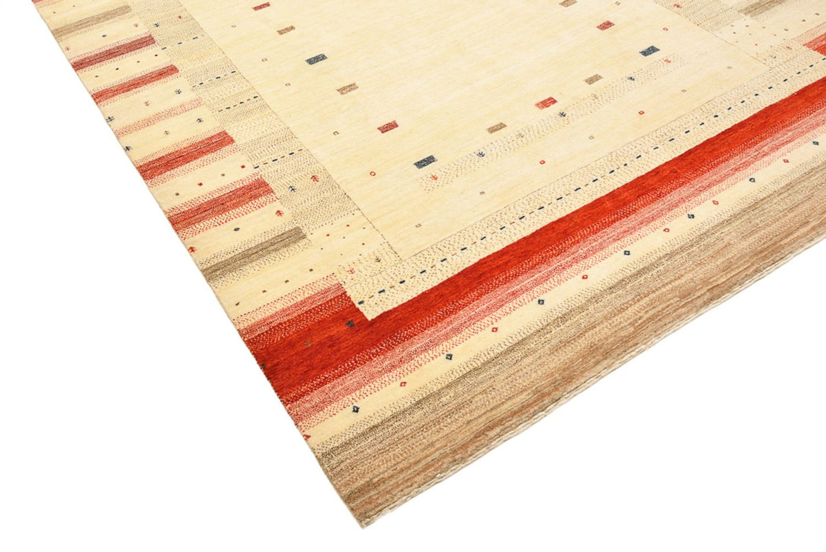 Alfombra Gabbeh - Loribaft Indus - 248 x 195 cm - beige claro