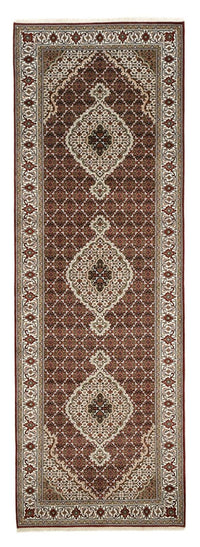 Alfombra de pasillo Alfombra oriental - Tabriz - 362 x 122 cm - beige claro