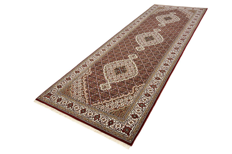 Alfombra de pasillo Alfombra oriental - Tabriz - 362 x 122 cm - beige claro