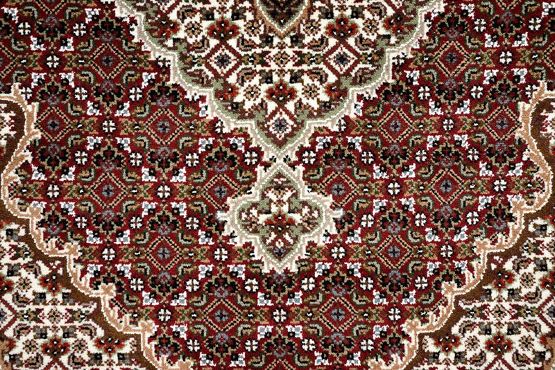 Alfombra de pasillo Alfombra oriental - Tabriz - 362 x 122 cm - beige claro