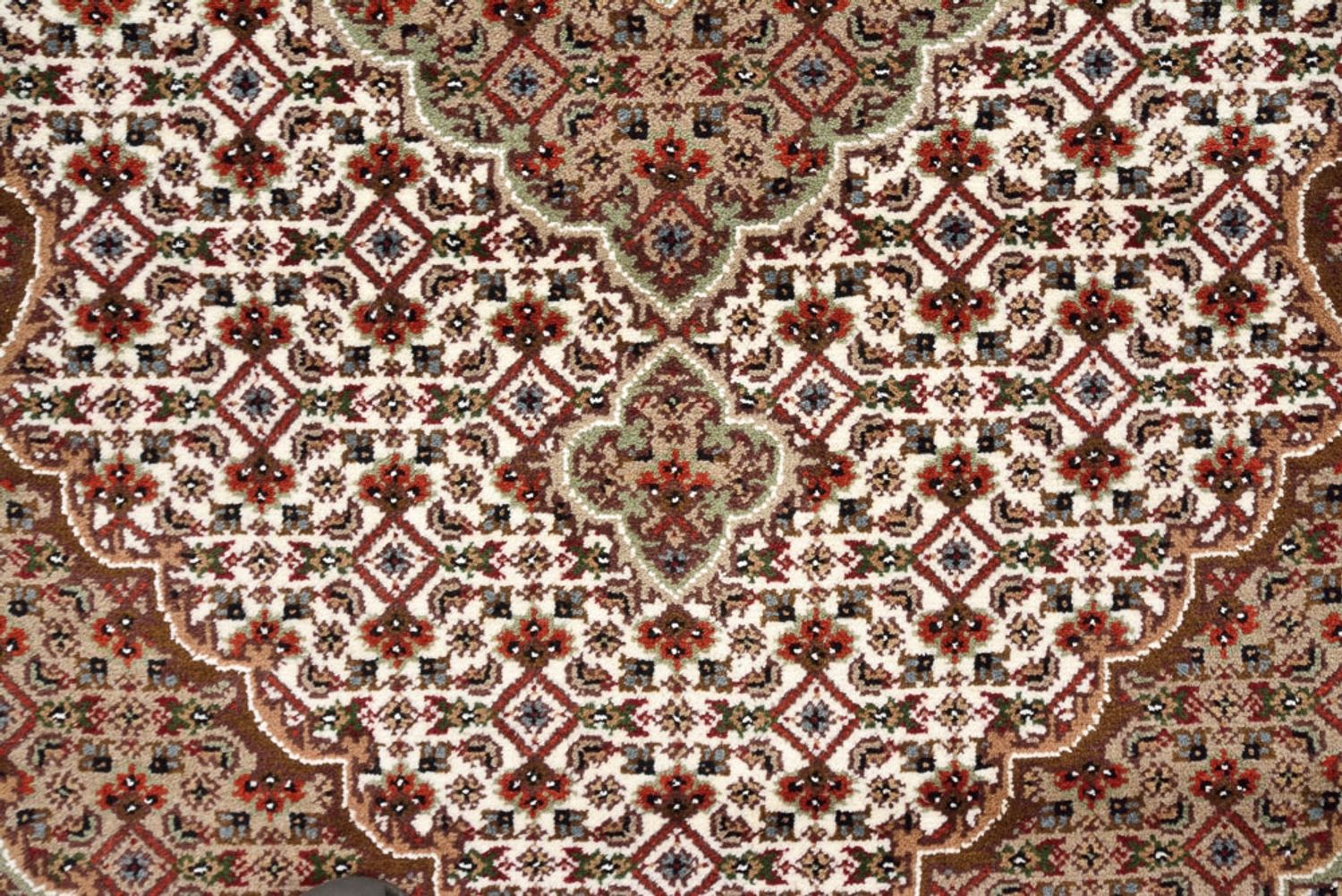 Alfombra de pasillo Alfombra oriental - Tabriz - 372 x 121 cm - beige claro