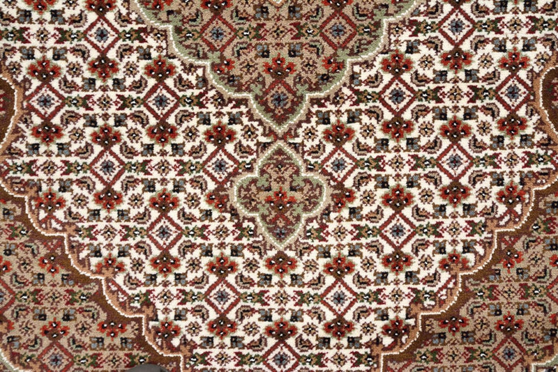 Alfombra de pasillo Alfombra oriental - Tabriz - 372 x 121 cm - beige claro