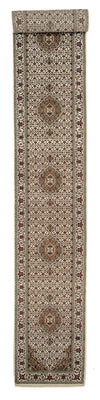 Alfombra de pasillo Alfombra oriental - Tabriz - 602 x 81 cm - beige claro
