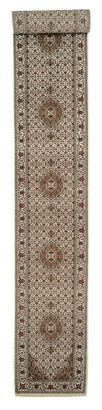 Alfombra de pasillo Alfombra oriental - Tabriz - 602 x 81 cm - beige claro