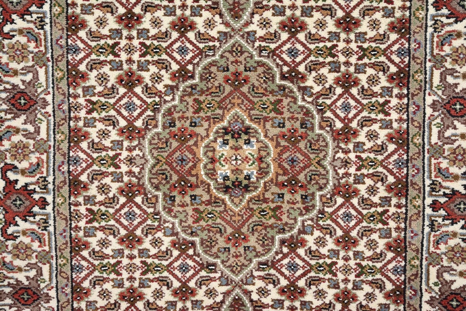 Alfombra de pasillo Alfombra oriental - Tabriz - 602 x 81 cm - beige claro