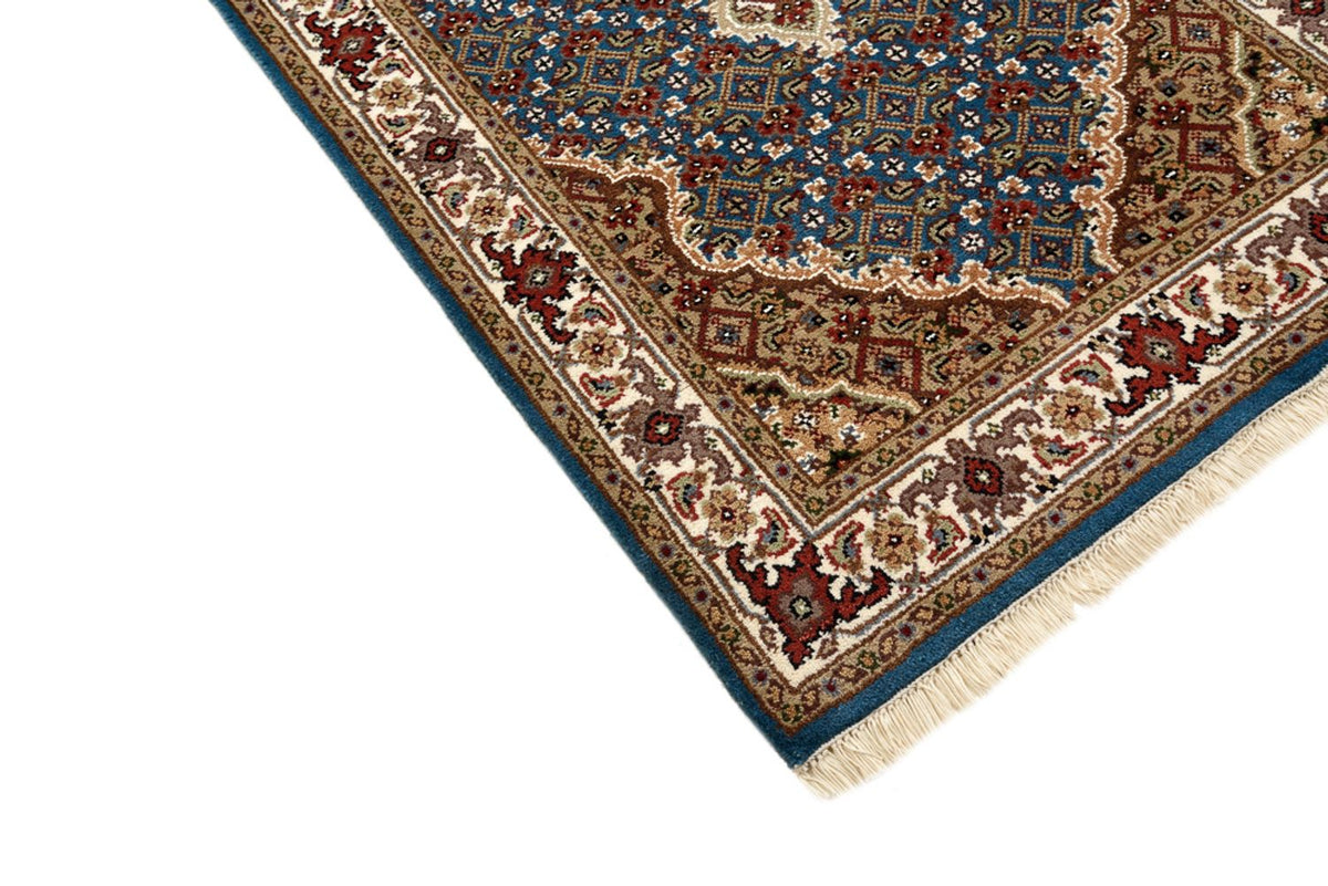 Alfombra de pasillo Alfombra oriental - Tabriz - 454 x 79 cm - azul oscuro