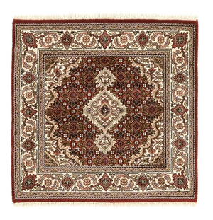 Alfombra oriental - Tabriz - 93 x 89 cm - crema