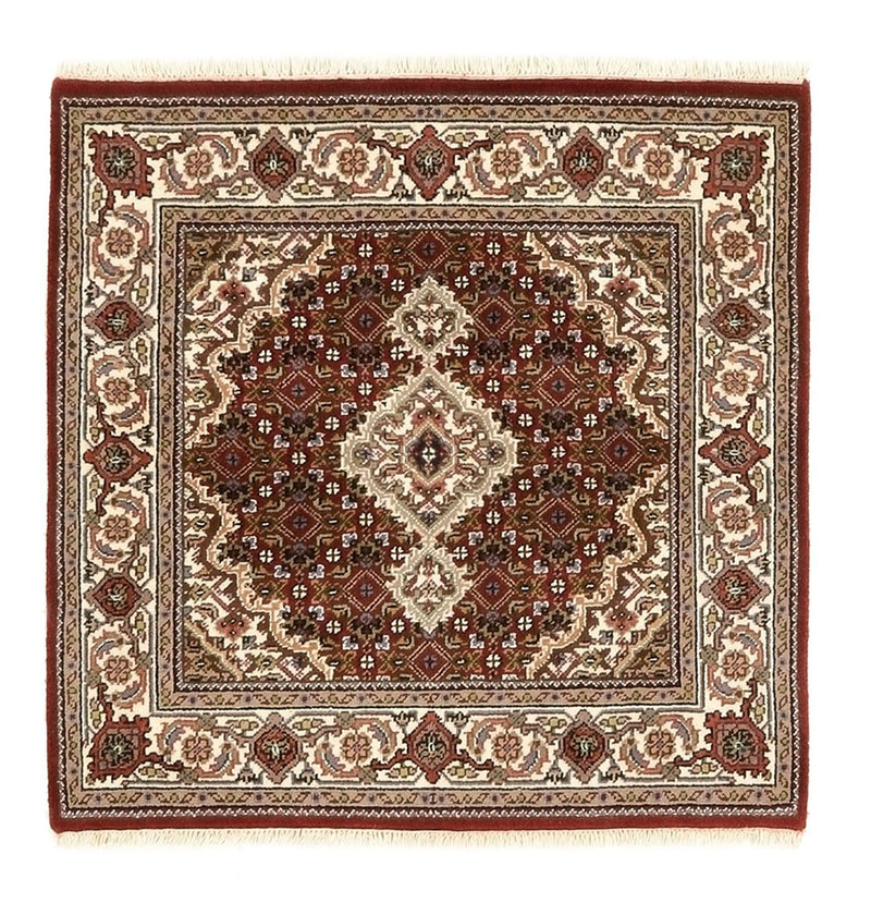 Alfombra oriental - Tabriz - 93 x 89 cm - crema