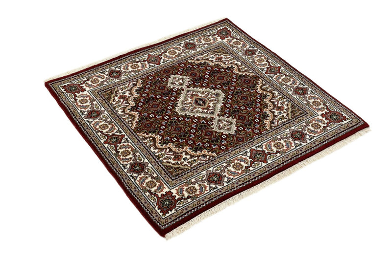 Alfombra oriental - Tabriz - 93 x 89 cm - crema