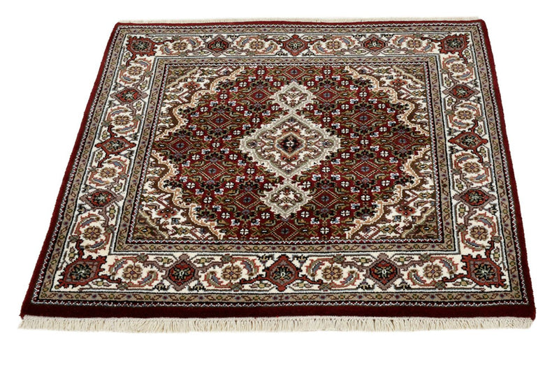 Alfombra oriental - Tabriz - 93 x 89 cm - crema
