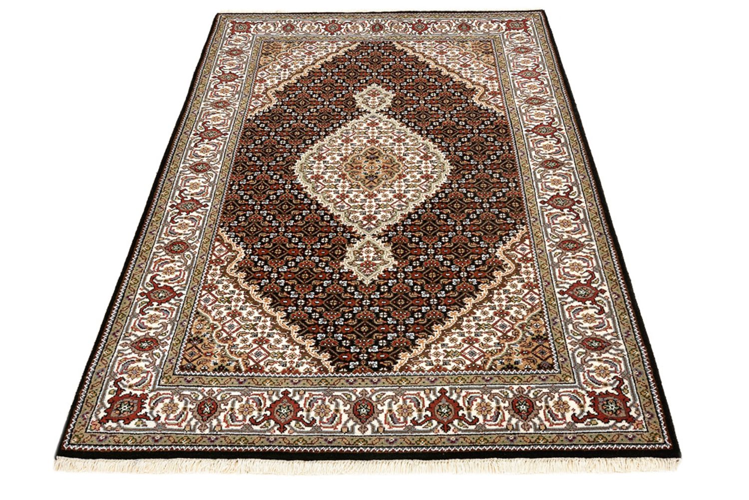 Alfombra oriental - Tabriz - 183 x 121 cm - crema