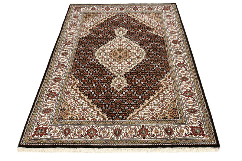 Alfombra oriental - Tabriz - 183 x 121 cm - crema