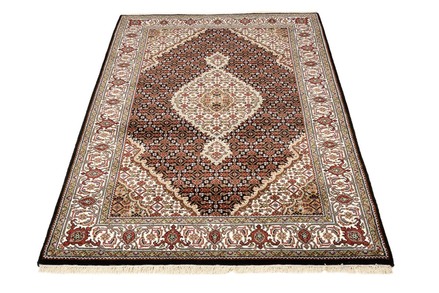 Alfombra oriental - Tabriz - 183 x 121 cm - crema