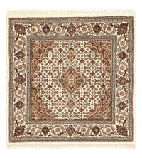 Alfombra oriental - Tabriz - 92 x 89 cm - crema