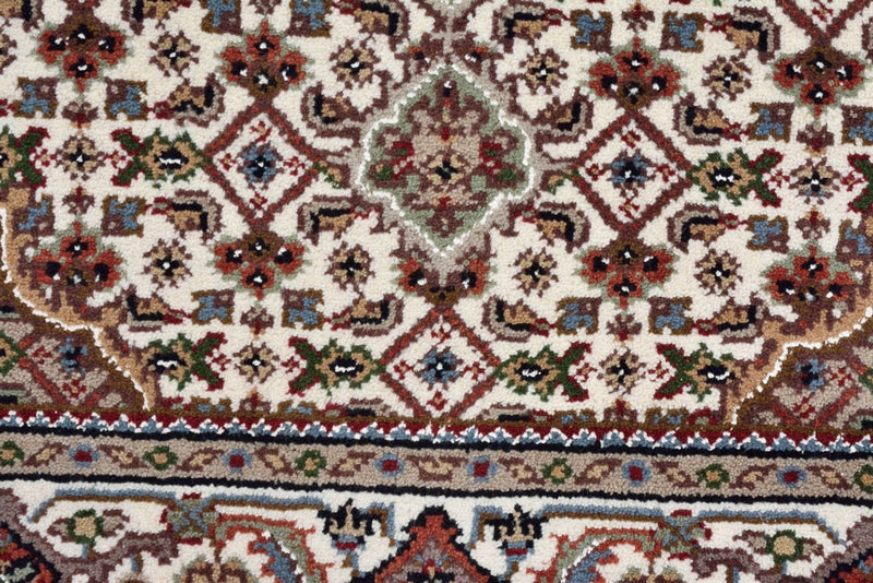 Alfombra oriental - Tabriz - 92 x 89 cm - crema
