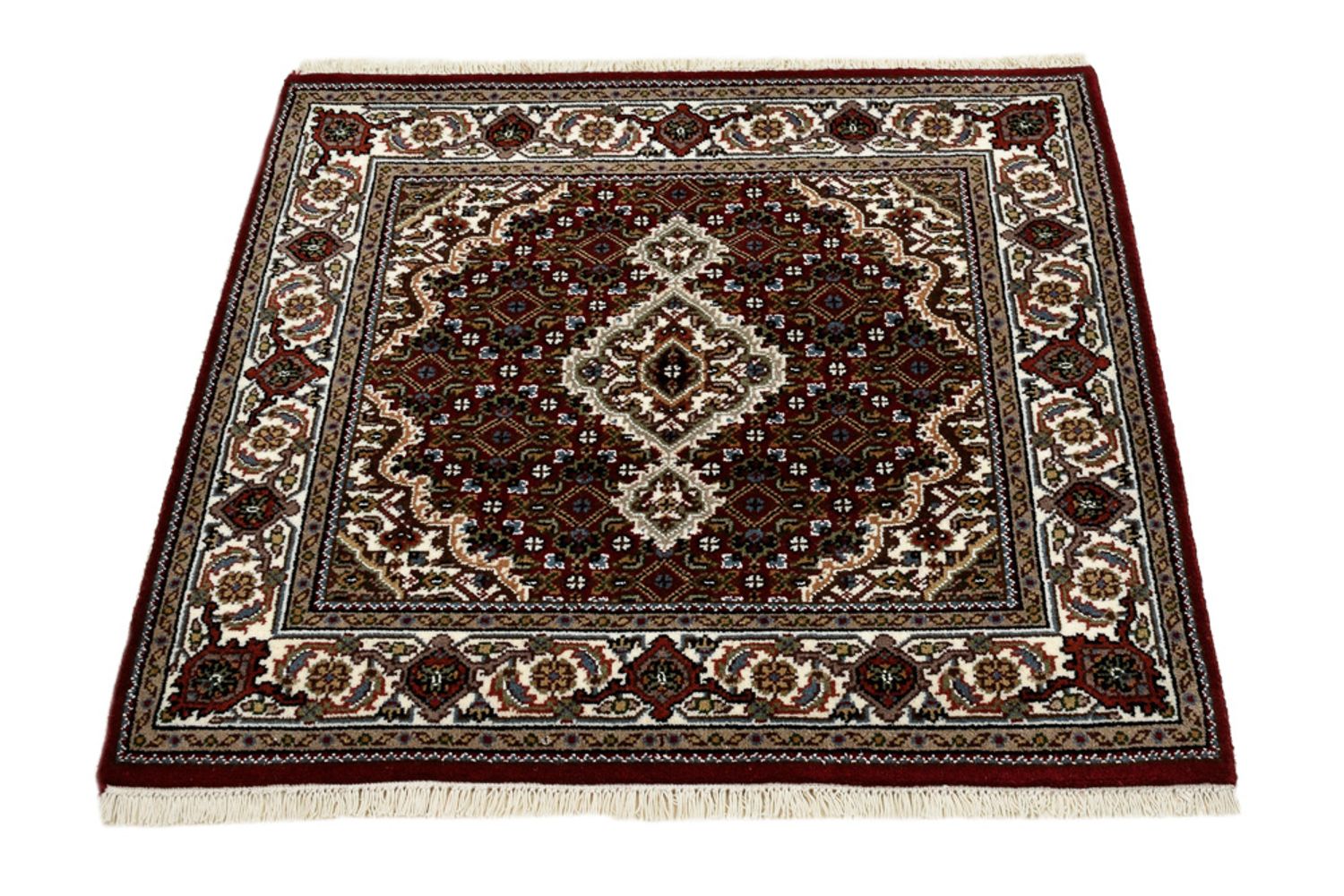 Alfombra oriental - Tabriz - 94 x 89 cm - crema