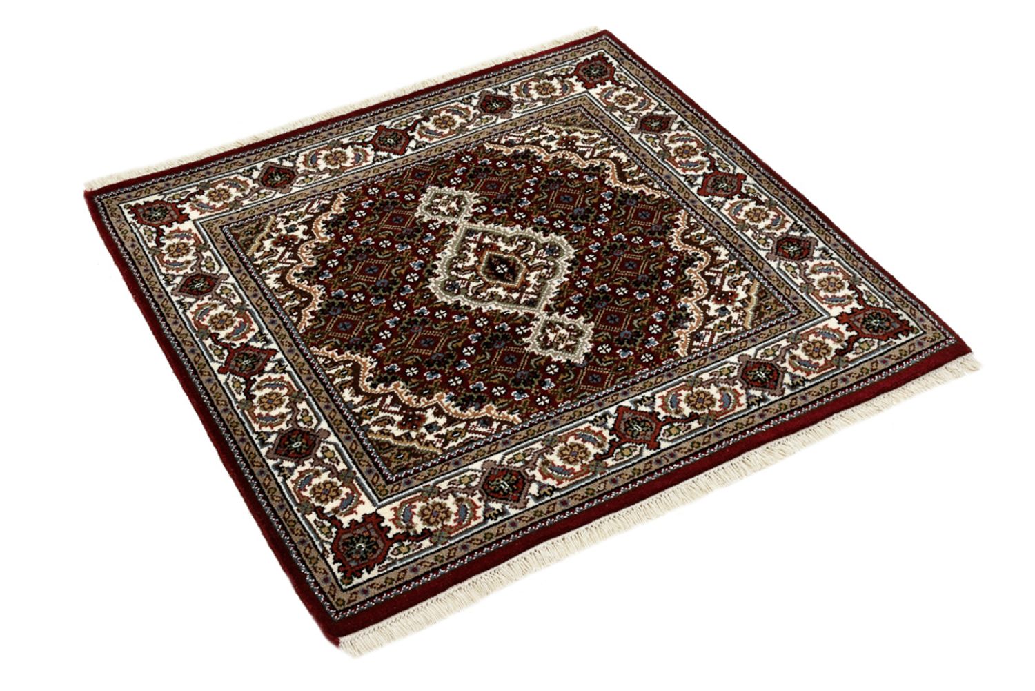 Alfombra oriental - Tabriz - 94 x 89 cm - crema