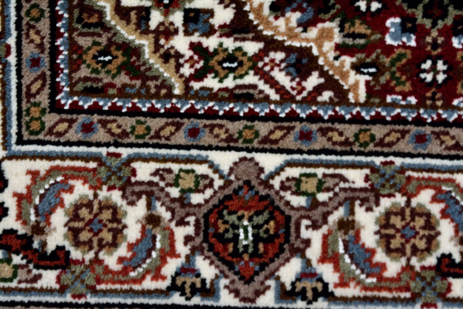 Alfombra oriental - Tabriz - 94 x 89 cm - crema