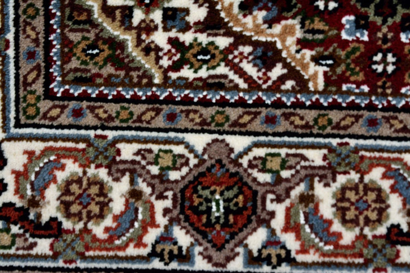 Alfombra oriental - Tabriz - 94 x 89 cm - crema