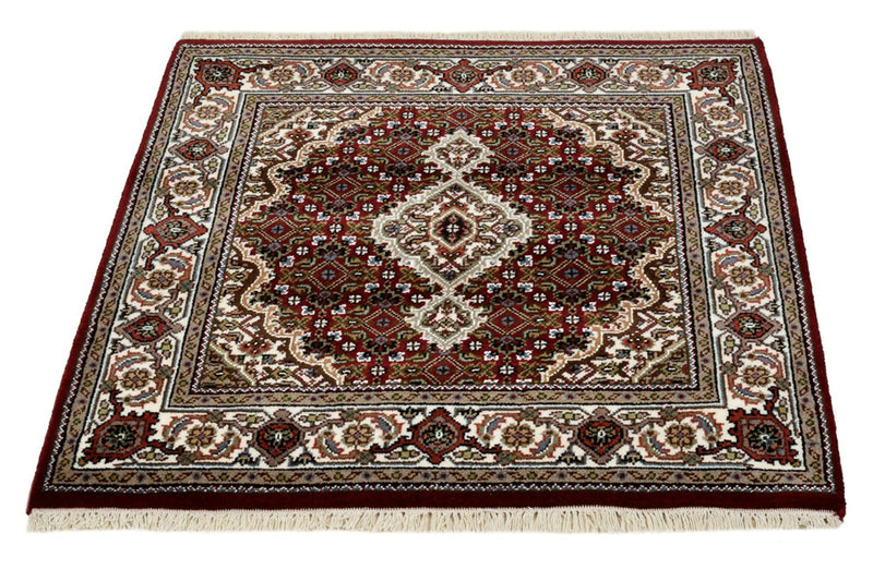 Alfombra oriental - Tabriz - 94 x 89 cm - crema