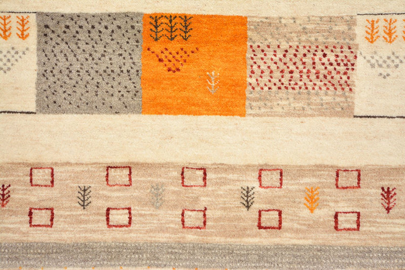 Alfombra Gabbeh - Loribaft Indus - 281 x 203 cm - beige claro