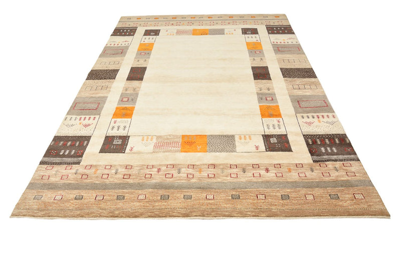 Alfombra Gabbeh - Loribaft Indus - 281 x 203 cm - beige claro