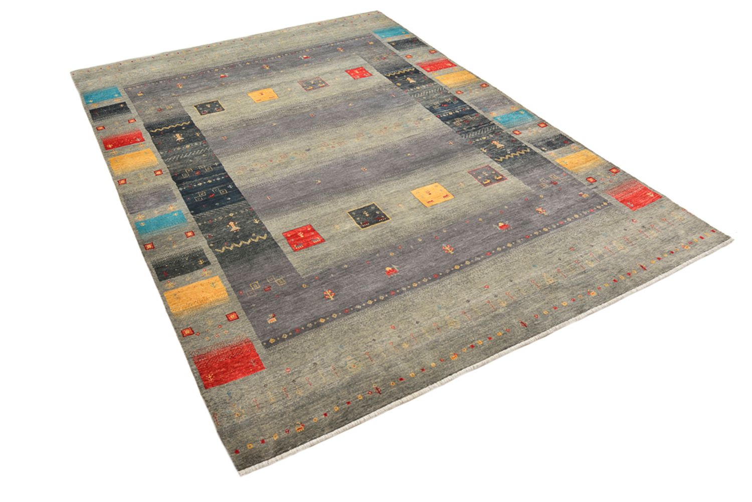 Alfombra Gabbeh - Loribaft Indus - 241 x 175 cm - arena