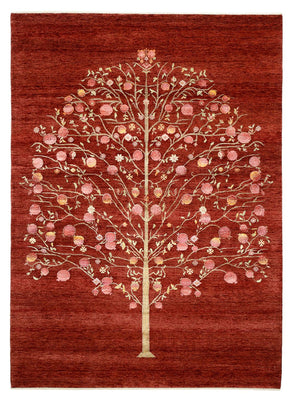 Alfombra Gabbeh - Loribaft Indus - 243 x 176 cm - rojo