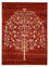 Alfombra Gabbeh - Loribaft Indus - 243 x 176 cm - rojo