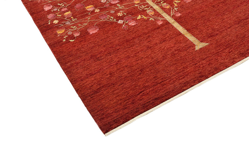 Alfombra Gabbeh - Loribaft Indus - 243 x 176 cm - rojo