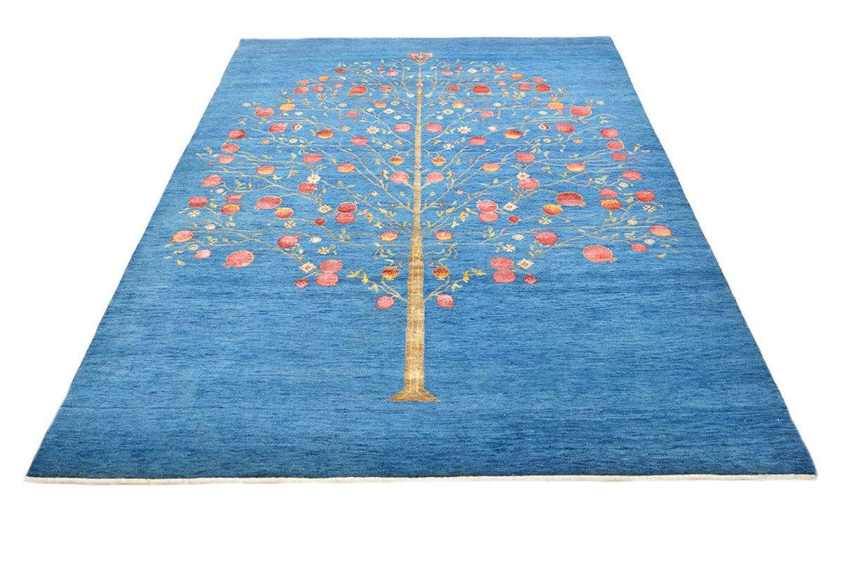 Alfombra Gabbeh - Loribaft Indus - 243 x 177 cm - azul