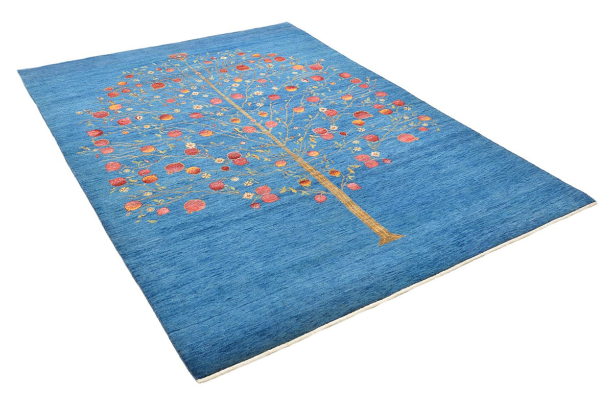 Alfombra Gabbeh - Loribaft Indus - 243 x 177 cm - azul