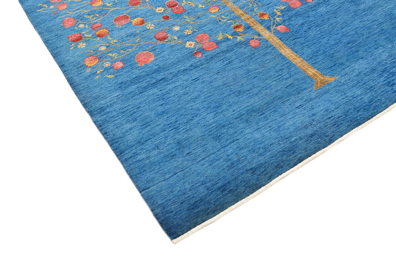 Alfombra Gabbeh - Loribaft Indus - 243 x 177 cm - azul