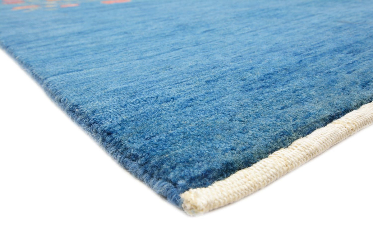 Alfombra Gabbeh - Loribaft Indus - 243 x 177 cm - azul