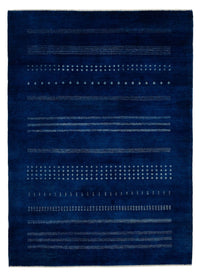 Alfombra Gabbeh - Loribaft Indus - 237 x 172 cm - azul oscuro