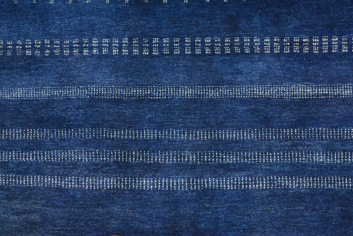 Alfombra Gabbeh - Loribaft Indus - 237 x 172 cm - azul oscuro