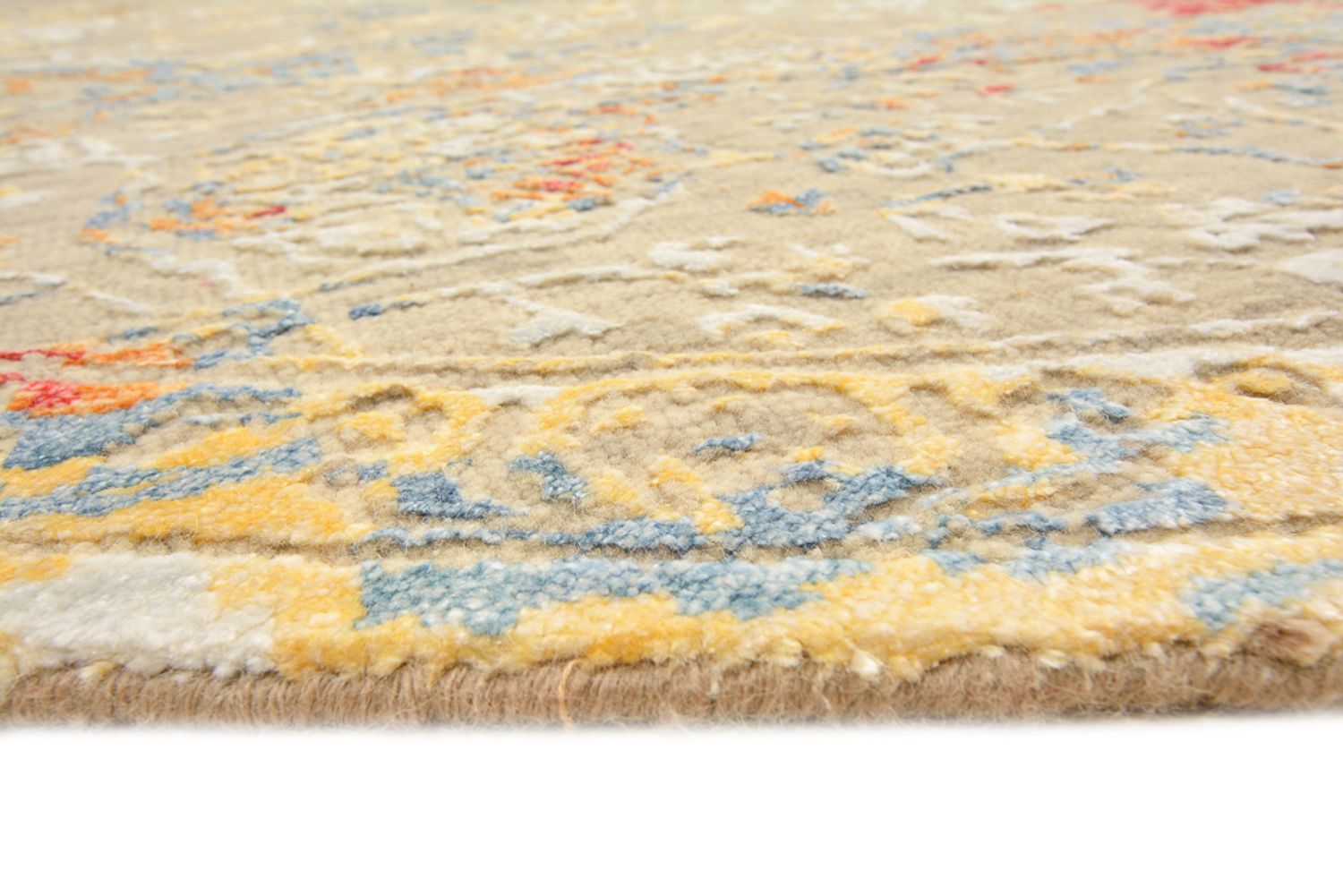 Alfombra de diseño redondo  - 204 x 202 cm - arena