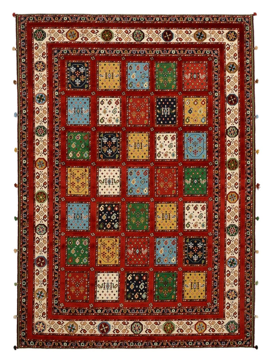 Alfombra oriental - 244 x 176 cm - rojo