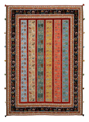 Alfombra oriental - 245 x 176 cm - multicolor