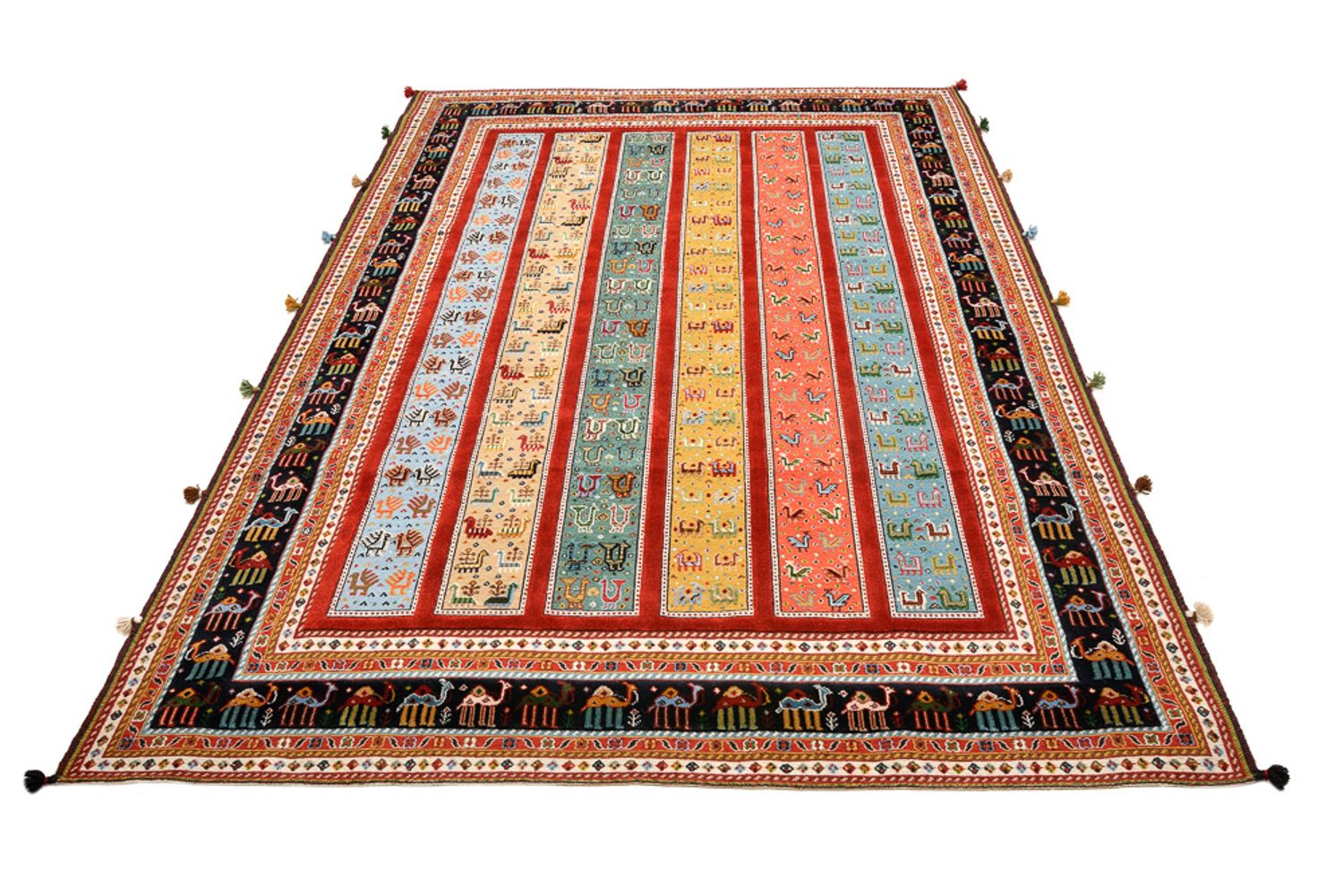 Alfombra oriental - 245 x 176 cm - multicolor