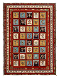 Alfombra oriental - 245 x 177 cm - rojo